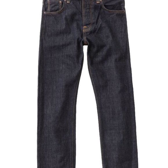 Nudie NWT Sleepy Sixten Rinsed Button Fly Jeans 30 - Picture 4 of 7
